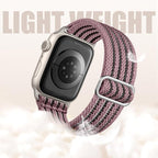 Braided Stretchy Band Compatible with Apple Watch Bands 38mm 40mm 41mm 42mm 44mm 45mm 46mm 49mm for Women Men, Adjustable Nylon Solo Loop Elastic Straps for iWatch Series 10 9 8 7 6 5 4 3 2 1 SE Ultra - Image 4