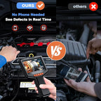 Endoscope Camera with Light: 4.3" 1080P HD Inspection Borescope Camera for Sewer - 16.4ft Waterproof Industrial Endoscope - Flexible Snake Bore Scope for Plumbing Automotive - Image 5