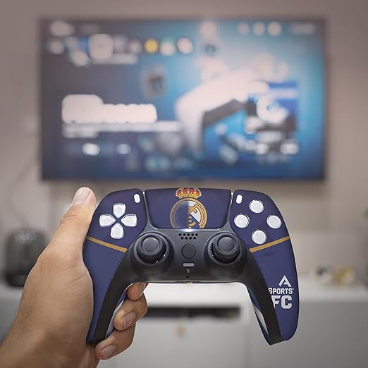 Reeal Maddrid Custom PS-5 Controller Wireless compatible with Play-Station 5 Console by BCB Controllers | Proudly Customized in USA with Permanent HYDRO-DIP Printing (NOT JUST A SKIN) - Image 4