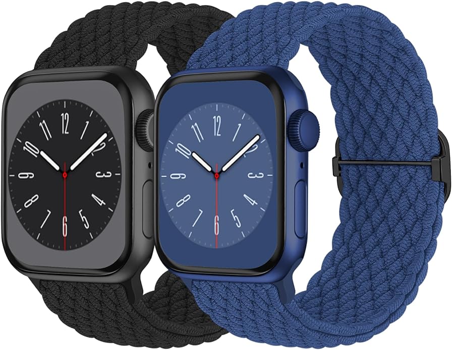 Braided Solo Loop Compatible with Apple Watch Band 38mm 40mm 41mm 42mm 44mm 45mm 46mm 49mm Women Men, Adjustable Stretchy Bands Elastic Sport Strap for iWatch Series 11 10 9 8 7 6 5 4 3 2 SE Ultra 3 2 by Butifacion