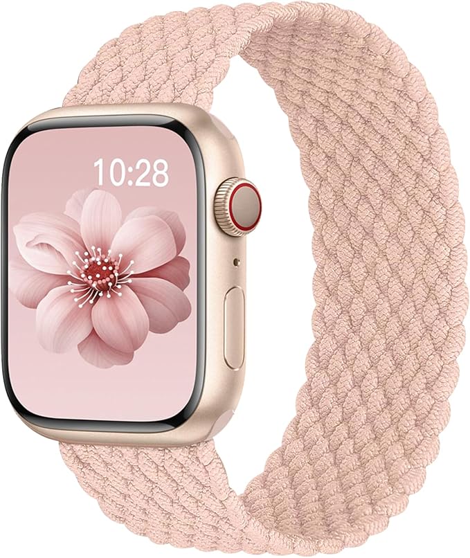 Braided Solo Loop for Apple Watch Band 40mm 42mm 41mm 38mm 44mm 46mm 45mm Ultra/3 2 49mm Men/Women,Stretchy Nylon Sport wristband Strap for iWatch Bands Series 11/10/9/8/7/6 5/4/3/SE 40 44 42 45 46 mm by DMVEIMAL
