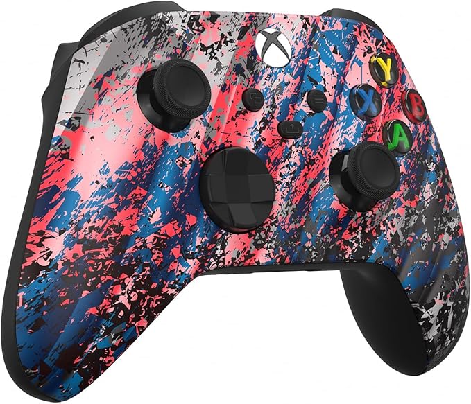 Custom Controllerzz Wireless Controller for Microsoft Xbox Series X/S & Xbox One - Custom Soft Touch Feel - Custom Series X/S Controller (X/S Glacier Burn) - Image 2
