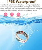 Smart Ring for Women,Fitness Tracker with Heart Rate,Blood Oxygen,Menstrual Cycle,Sleep Monitoring,Step Counting,IP68 Waterproof for iOS and Android,No Subscription Fee (13#) - Image 8
