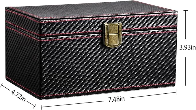 Faraday Box for Car Keys, Leather Signal Blocker Box for Car Keys Fob Cards Keyless Entry Signal Blocker & Anti-Theft Faraday Box Cage - Image 2