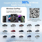 CarPlay Wireless Adapter for Apple, CarPlay Wireless Adapter Convert Factory Wired to Wireless CarPlay, Auto Connect Plug and Play, Compatible with iPhone 6 and Above, iOS 10+, From 2017 and Later Car - Image 6