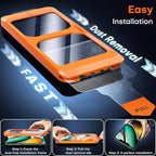TOCOL for iPhone 11 Pro Screen Protector/iPhone Xs/iPhone X Screen Protector 9H Hardness Military Grade Shatterproof HD Tempered Glass Easy Installation Case Friendly 2 Pack - Image 3