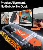 TORRAS Military-grade aerospace glass for iPhone 16 Screen Protector [9H＋Unbreakable from 12-foot Drop,Longest Durable],GlassGo X Glass for iPhone 16,2 Packs - Image 6