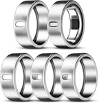 ZOOROO 5 Pack Cover Compatible with Oura Ring Gen 4/Oura Ring Gen 3/3 Horizon, Support Charging with Cover on, Anti-Scratch TPU Protector for Women Men (Silver*5, Size 7) by ZOOROO