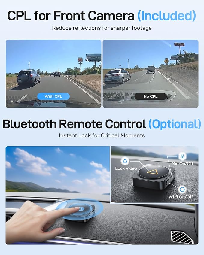 VIOFO A229 Ultra 2CH Dual 4K Dash Cam Front and Rear, Dual STARVIS 2 IMX678 Sensors & 2-Channel 4K HDR, Faster 5GHz Wi-Fi & Precise GPS Car Camera, Voice Control, Super Night Vision 2.0 - Image 8