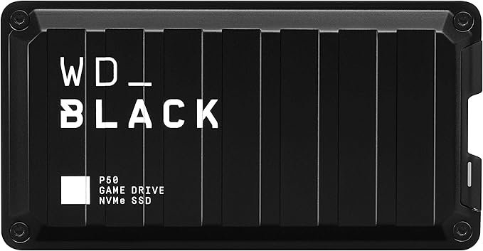 WD_BLACK 2TB P50 Game Drive SSD - Portable External Solid State Drive, Compatible with Playstation, Xbox, PC, & Mac, Up to 2,000 MB/s - WDBA3S0020BBK-WESN by WD_BLACK