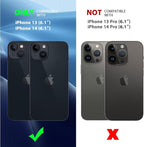 CACOE Magnetic Case for iPhone 13 & iPhone 14 6.1 inch-Compatible with MagSafe & Magnetic Car Phone Mount,TPU Thin Phone Cases Cover Protective Shockproof Anti-Fingerprint(Dark Blue) - Image 3