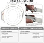 Stretchy Solo Loop Band Compatible with Apple Watch Bands 44mm 45mm 46mm 49mm 42mm, Magnetic Soft Nylon with Designer Interlock Buckle Bracelet for iWatch Ultra Series 10/9/8/7/6/5/4/3/2/1/SE - Image 5