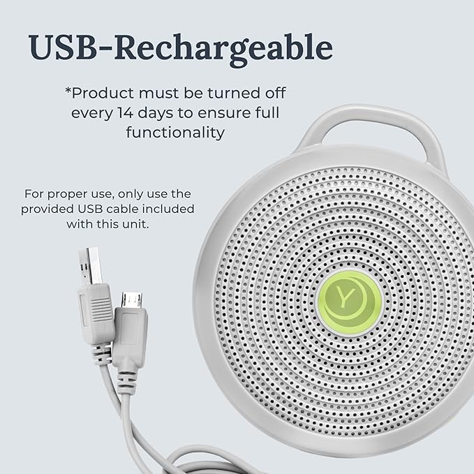 Yogasleep Hushh Portable White Noise Sound Machine for Baby - 2 Pack - 3 Natural Sounds with Volume Control, Compact Size, Noise Canceling for Sleep Aid, Office Privacy, & Meditation, Registry Gift - Image 5