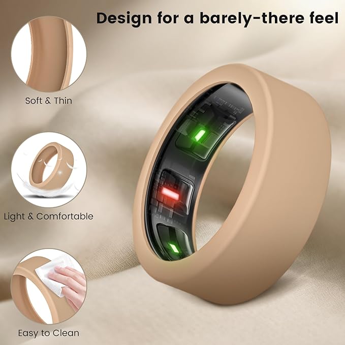 15 Pack Cover Compatible with Oura Ring Gen 4/ Gen 3 Horizon/Gen 3 Heritage - Charging Directly with Protector, Anti-Scratch Elastic Thin Silicone Case for Men Women Working Out - Image 5