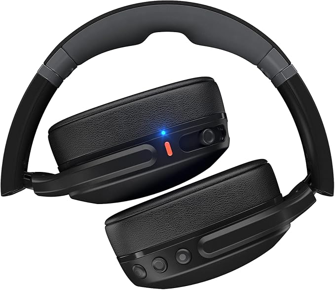 Skullcandy Crusher Evo Wireless Bluetooth Headphones with Multi-Sensory Bass, Noise Isolating Over-Ear Fit, Up to 40 Hours Battery, Microphone for iPhone Android - True Black - Image 8