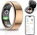 Smart Health Ring for Women Men,Fitness Tracker Smart Ring with Heart Rate,Sleep Monitor,Blood Oxygen,Steps,IP68 Waterproof Up to 5-7 Days Battery Life for iOS Android,No App Fee(Rose Gold,12) by Unknown