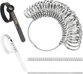 Ring Sizer Measuring Tool Kit Ring Sizing Kit Metal Ring Measurer and Ring Sizers US Ring Size Gauge 0-13 with Half Size for Womens Mens Finger Sizing 2 PCS Reusable Size Tape 1-17 by tooltos