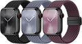 Braided Stretchy Bands Compatible with Apple Watch Bands 40mm 44mm 38mm 41mm 42mm 45mm 46mm 49mm Women Men, Soft Nylon Sport Strap with Magnetic Clasp for iWatch Series 11 10 9 8 SE 7 6 5 4 3 2 Ultra by JKD-CustomMetalBands