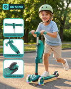 Gotrax KS3 Kids Kick Scooter, LED Lighted Wheels, Adjustable Height Handlebars and Removable Seat, Lean-to-Steer & Widen Anti-Slip Deck, 3 Wheel Scooter for Kids Ages 2-8 and up to 110 Lbs - Image 7