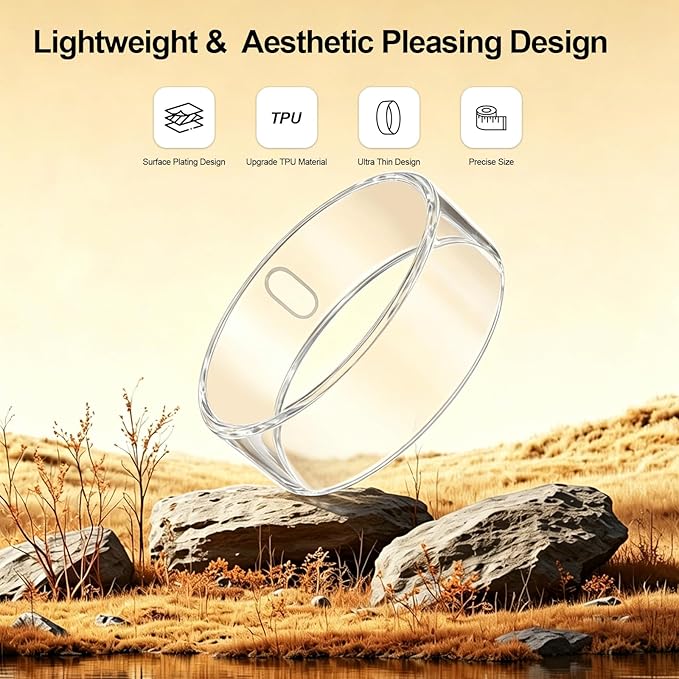 3 Pack Ring Cover Compatible with Oura Ring Gen 4/Oura Ring Gen 3 Horizon/Heritage-Size 11,Support Charging with Cover on,Anti-Scratch TPU Ultra-Thin Ring Protector for Men Women,Clear*3 - Image 3