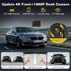 10.26'' Wireless CarPlay Screen for Car with 4K Dash Cam & 1080P Backup Camera, Apple Car Play & Android Auto Car Stereo HD Touchscreen, GPS Navigation & Mirror Link - Image 5