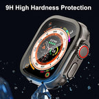 3 Pack for Apple Watch Ultra 3/Ultra2/Ultra 49mm Tempered Glass Screen Protector + Titanium Alloy Frame，[Keep Original] [Touch Sensitive] [Waterproof] Film for iwatch Ultra 3/2/1 (Original, 49mm) - Image 5