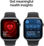Apple Watch Series 11 [GPS + Cellular 46mm] Smartwatch with Space Gray Aluminum Case with Black Sport Band - M/L. Sleep Score, Fitness Tracker, Health Monitoring, Always-On Display, Water Resistant - Image 4
