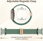 Braided Stretchy Bands Compatible with Apple Watch Bands 40mm 44mm 38mm 41mm 42mm 45mm 46mm 49mm Women Men, Soft Nylon Sport Strap with Magnetic Clasp for iWatch Series 11 10 9 8 SE 7 6 5 4 3 2 Ultra - Image 5