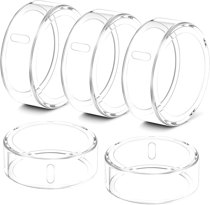 5 Pack Ring Cover Compatible with Oura Ring Gen 4/Oura Ring Gen 3 Horizon/Heritage, Abrasion-Resistant TPU Case for Oura Ring Protector Accessories for Oura Size 12 by Hexasider