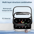 Waterproof Case for Apple Watch Series SE 3/SE 2/SE/Series 4 5 6 44mm Built-in Tempered Glass Screen Protector,[Slim Guard PC Bumper] [Touch Sensitive] Full Protective Face Cover Compatible iWatch - Image 7