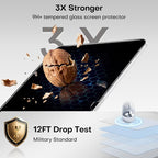OMOTON 2 Pack Privacy Screen Protector for iPad A16 11th 10th Generation (11/10.9 inch 2025/2022), Anti-Spy Tempered Glass with Installation Tray for 11th/10th Gen-Case Friendly/Apple Pencil Support - Image 5