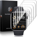 LK 6 Pack for Apple Watch Screen Protector 44mm, Touch Sensitive [Upgrade Flexible Film] Apple Watch SE Series 6/5/4 Screen Protector, Ultra-thin Max Coverage Soft TPU Film for iWatch 44mm by LK