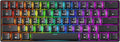 GK61 Mechanical Gaming Keyboard - 61 Keys Multi Color RGB Illuminated LED Backlit Wired Programmable for PC/Mac Gamer (Gateron Mechanical Blue, Black) by GK61