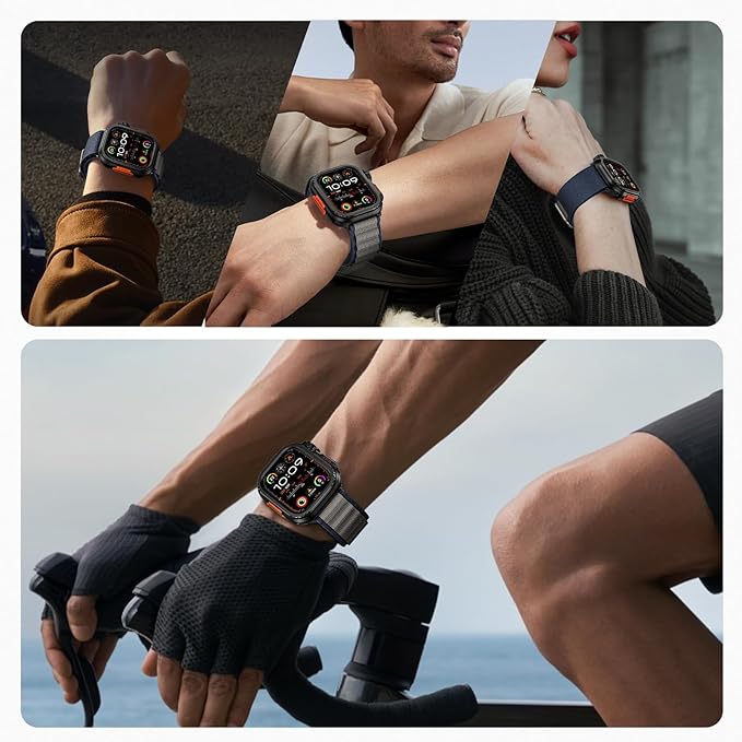 Goton Aluminum Alloy Case for Apple Watch SE 3/2/1，Series 6/5/4 44mm, Ultra-Style Metal Bumper Protector with Ceramic Back, Shockproof Cover for Business & Daily Use - Image 7