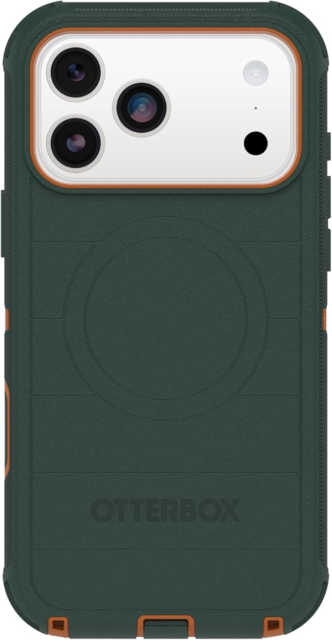 OtterBox iPhone 17 Pro Max Defender Pro Series Case - Green Intrigue - Tough, Rugged & Durable iPhone Case, Snaps on MagSafe by OtterBox