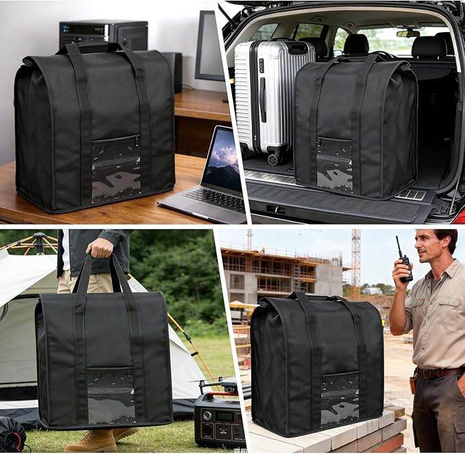 Premium Large Faraday Bag – Foldable Signal Blocking Pouch for Desktop PCs, Laptops, NAS & Tablets, Small Generators – Protects Electronics from Wireless Interference – Privacy & Device Security - Image 6