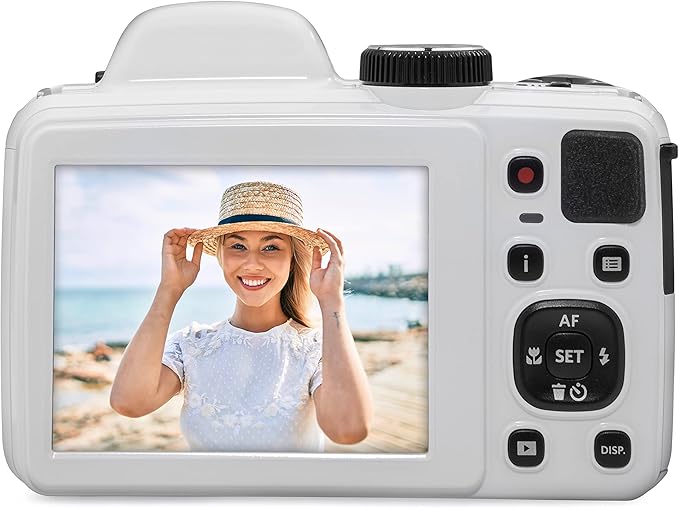 Kodak PIXPRO AZ405-WH 20MP Digital Camera 40X Optical Zoom 24mm Wide Angle Lens Optical Image Stabilization 1080P Full HD Video 3" LCD Vlogging Camera (White), Full Frame - Image 6