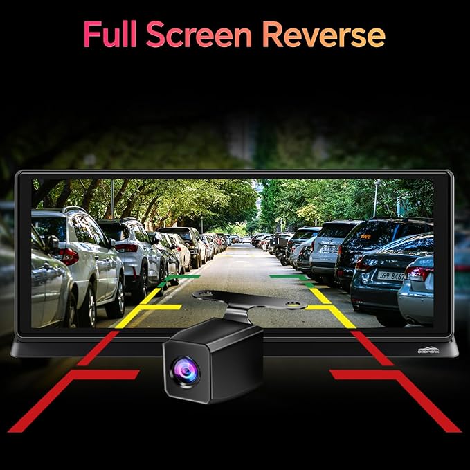 K2 PRO 11.3'' Wireless CarPlay Screen 4K Dash Cam Portable Android Auto Car Stereo Video Recording, Car Audio Receivers 1080P Backup Camera, Bt/GPS Navigation/AirPlay/Siri - Image 5