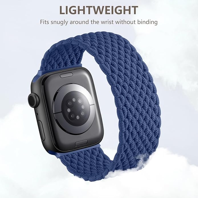 Zedoli Braided Solo Loop Bands Compatible with Apple Watch Band 38mm 40mm 41mm 42mm 44mm 45mm 46mm 49mm Women Men, Stretchy Nylon Sport Elastic Strap for iWatch Series 11 10 9 8 7 6 5 4 3 2 1 SE Ultra - Image 4