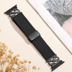 Dirrelo Braided Magnetic Stretchy Nylon Band Compatible for Apple Watch Bands Women 40/41/38/42/44/45/46/49mm, Designer Dressy Infinity Elastic Strap for iWatch Series 11 10 9 8 7 6 5 4 SE/Ultra 3 2 1 - Image 6
