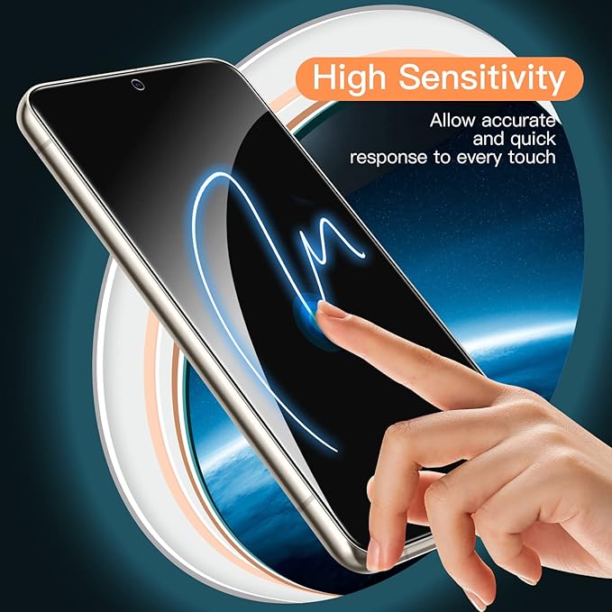 JETech Screen Protector for Samsung Galaxy S23 5G 6.1-Inch, Tempered Glass Film, Fingerprint ID Compatible, HD Clear, 3-Pack - Image 6
