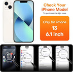 ImpactStrong Magnetic Guard Designed for iPhone 13 Case [Camera Protection] [Military Grade Drop Tested] [Compatible with MagSafe] Slim Translucent Matte Phone Case (6.1") - Black - Image 2