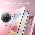 Magnetic for iPhone 13 Pro Case, Compatible with MagSafe, [Full Camera Protection][Screen Protector] Silicone Shockproof Protective Phone Case for iPhone 13 Pro 6.1", Chalk Pink - Image 4