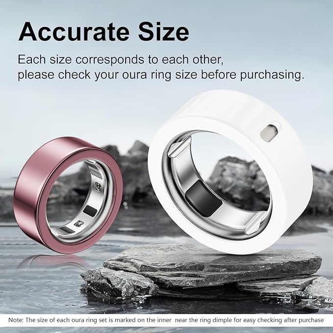 5 Pack Ring Cover Compatible with Oura Ring Gen 4/Oura Ring Gen 3 Horizon/Heritage, Abrasion-Resistant TPU Case for Oura Ring Protector Accessories for Oura Size 13 - Image 3