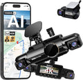 4K STARVIS 2 Dash Cam Front and Rear, 360° 4 Channel Dash Camera for Cars, Car Video Recorder with AI Driver Monitor System, Free 64GB Card, 5GHz WiFi GPS, WDR Night Vision HDR,24H Parking Mode(N900) by NeidesoDashCam