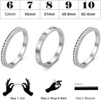 Emibele 3 Pack Stackable Rings for Oura Ring Gen 3/Oura Ring Gen 4, Stainless Steel No Tarnish Stacking Ring, Stack Cubic Zirconia Oura Stack Rings, Trendy Jewelry Gifts for Women - Image 7