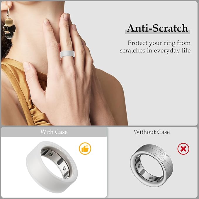 15 Pack Cover Compatible with Oura Ring Gen 4/4 Ceramic/Gen 3 Horizon/Gen 3 Heritage Case, Anti-Scratch Silicone Protector for Women Men Working Out Gym, Support Charging with Cover on - Image 4