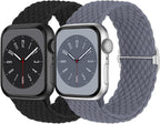 Braided Solo Loop Compatible with Apple Watch Band 38mm 40mm 41mm 42mm 44mm 45mm 46mm 49mm Women Men, Adjustable Stretchy Bands Elastic Sport Strap for iWatch Series 11 10 9 8 7 6 5 4 3 2 SE Ultra 3 2 by Butifacion