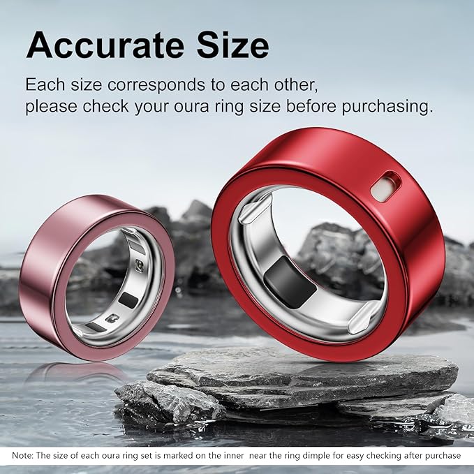 5 Pack Ring Cover Compatible with Oura Ring Gen 4/Oura Ring Gen 3 Horizon/Heritage, Abrasion-Resistant TPU Case for Oura Ring Protector Accessories for Oura Size 10 - Image 2