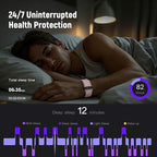 Fitness Trackers Smart Wristband With Hidden Screen(Wrist-Raise Screen Activation)Activity & Sleep Tracker with Heart Rate/HRV/Blood Oxygen, Vibration Alerts, Free APP (Rose Gold, Universal Size) - Image 5